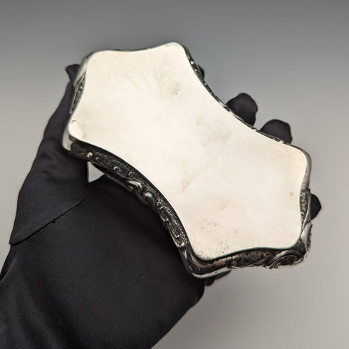 1905年 英国アンティーク 純銀製 ジュエリーボックス 202g Jones & Crompton